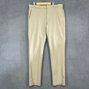 Tommy Hilfiger Men's Khaki Flat Front Chino Pants Size 34W x 32L